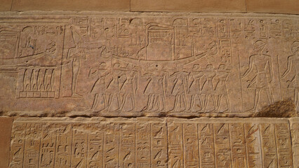Karnak Temple in Luxor, Egypt. The Karnak Temple Complex, commonly known as Karnak, comprises a vast mix of decayed temples, chapels, pylons, and other buildings in Egypt.