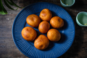 Delicious Snacks Dessert Fried Pumpkin Baba