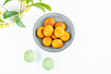 Delicious Snacks Dessert Fried Pumpkin Baba