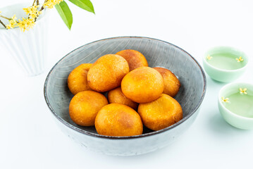 Delicious Snacks Dessert Fried Pumpkin Baba