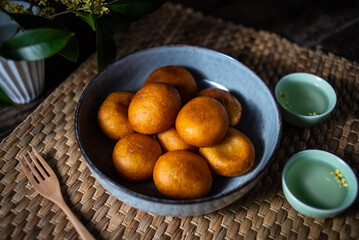 Delicious Snacks Dessert Fried Pumpkin Baba
