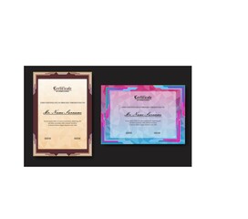 modern, premium and elegant set of award certificate design templates