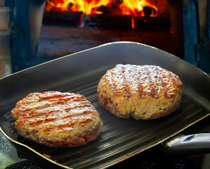 Delicious gourmet hamburger