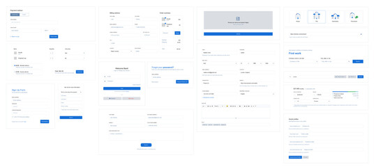 Web UI Editable Form Blocks, Layout Template