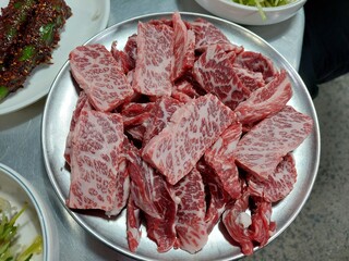 Hanwoo beef ,one of the top-quality beefs of the world,gen korean bbq