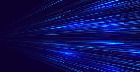 blue speed lights on dark background