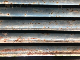 Old painted iron jalousie