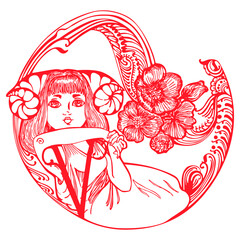Zodiac in pattern Aries