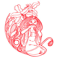 Zodiac in pattern Leo