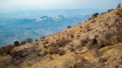 Paysage hivernal en Italie