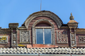 attic superstructure on the roof of the house