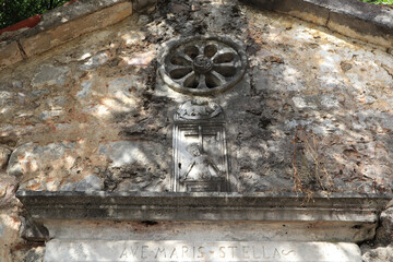 Fragment of little chapel in Tivat, Montenegro