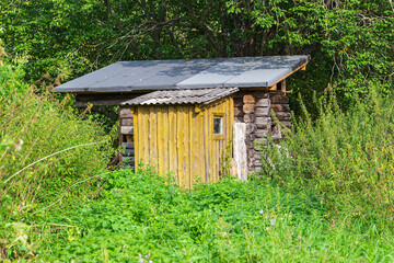 an old abandoned bathhouse