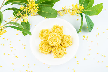 Chinese traditional food pastry sweet-scented osmanthus cake