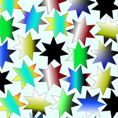 Print, stars pattern, wallpaper