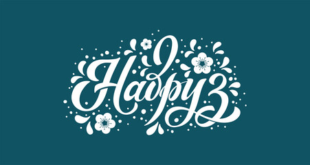 Fototapeta premium Nawruz, Turkic holiday. The trend calligraphy in Russian.Hand drawn design elements. Vector illustration.