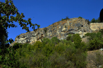 Fototapeta na wymiar Crimea.Bakhchisarai is a cave city of Chufut-Kale.
