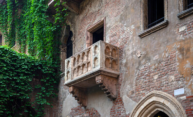 The balcony of Juliet's house, Verona.