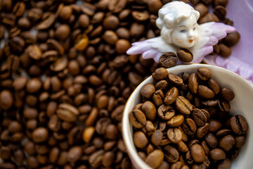 coffee. a cup of coffee. good coffee. coffee beans