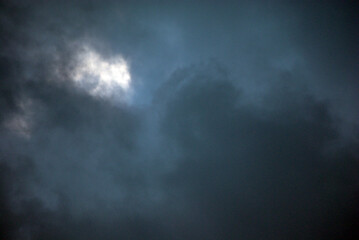 Obraz premium Photo de ciel nuageux avant orage