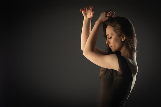 Girl is thinking and posing