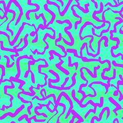 Trendy colorful . Vivid fluorescent colors. Vector seamless pattern. Design for fabric, wallpaper.