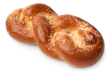 Traditional twisted wheat bun