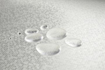 Fototapeta na wymiar water drops on a white background