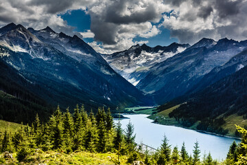 view of the Alps mountain austria.