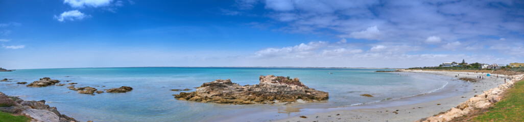 Fototapeta na wymiar Robe South Australia panorama view of the sea from the beach