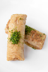 Fresh homemade Baklava middle eastern sweet dessert food pastry cakes