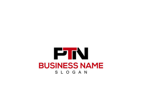 Minimal Creative Initial Letters PTN Logo, Monogram pt Branding Logos