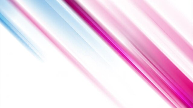 Blue and purple smooth blurred stripes abstract motion background. Seamless looping. Video animation Ultra HD 4K 3840x2160