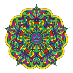 Mandalas for coloring book. Decorative round ornaments