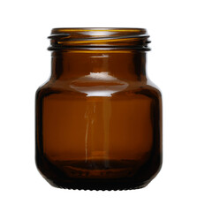 Glass bottle berry juice extract packaging (with clipping path) isolated on white background