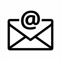 Email icon. Vector and glyph