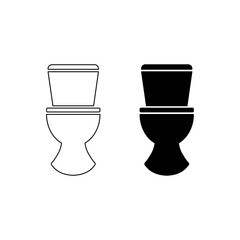 toaleta ikona toalety - grafika wektorowa