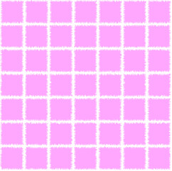 Square with pink jagged edges on white background. It is a seamless vector pattern work.