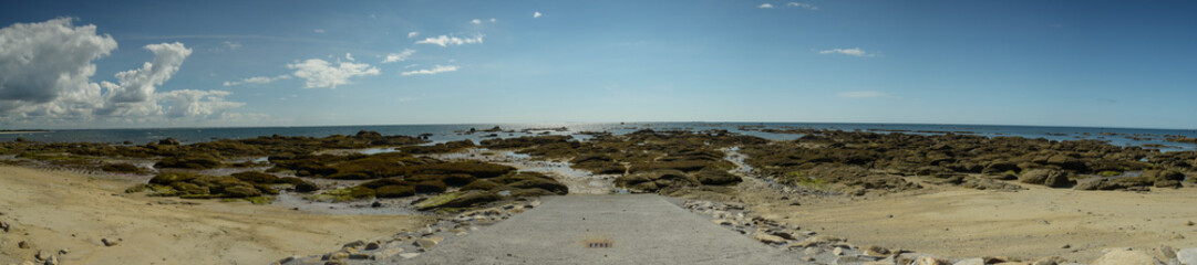 View on the beach of Mousterlin