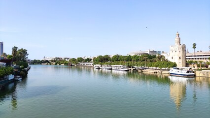 Fototapeta na wymiar River Guadalquivir, Seville