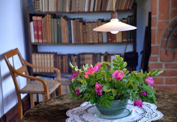 table with flowers