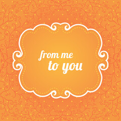 Vector vintage frame