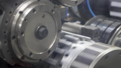 Moving parts of the machine