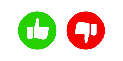 red and green buttons