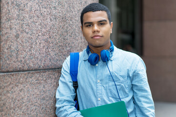 Serious brazilian male student