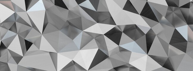 Fototapeta premium Abstract 3d rendering of triangulated surface. Contemporary background. Futuristic polygonal