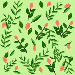 beautiful seamless pattern of floral