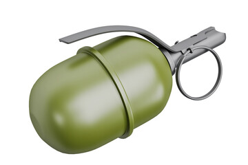 3d model of combat grenade isolated on white background