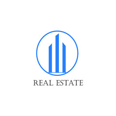 mordern real estate logo design. vector.