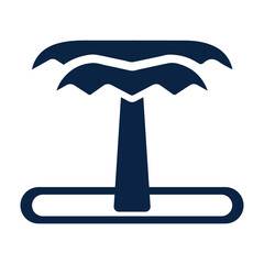 Palm tree and Basic tree icon